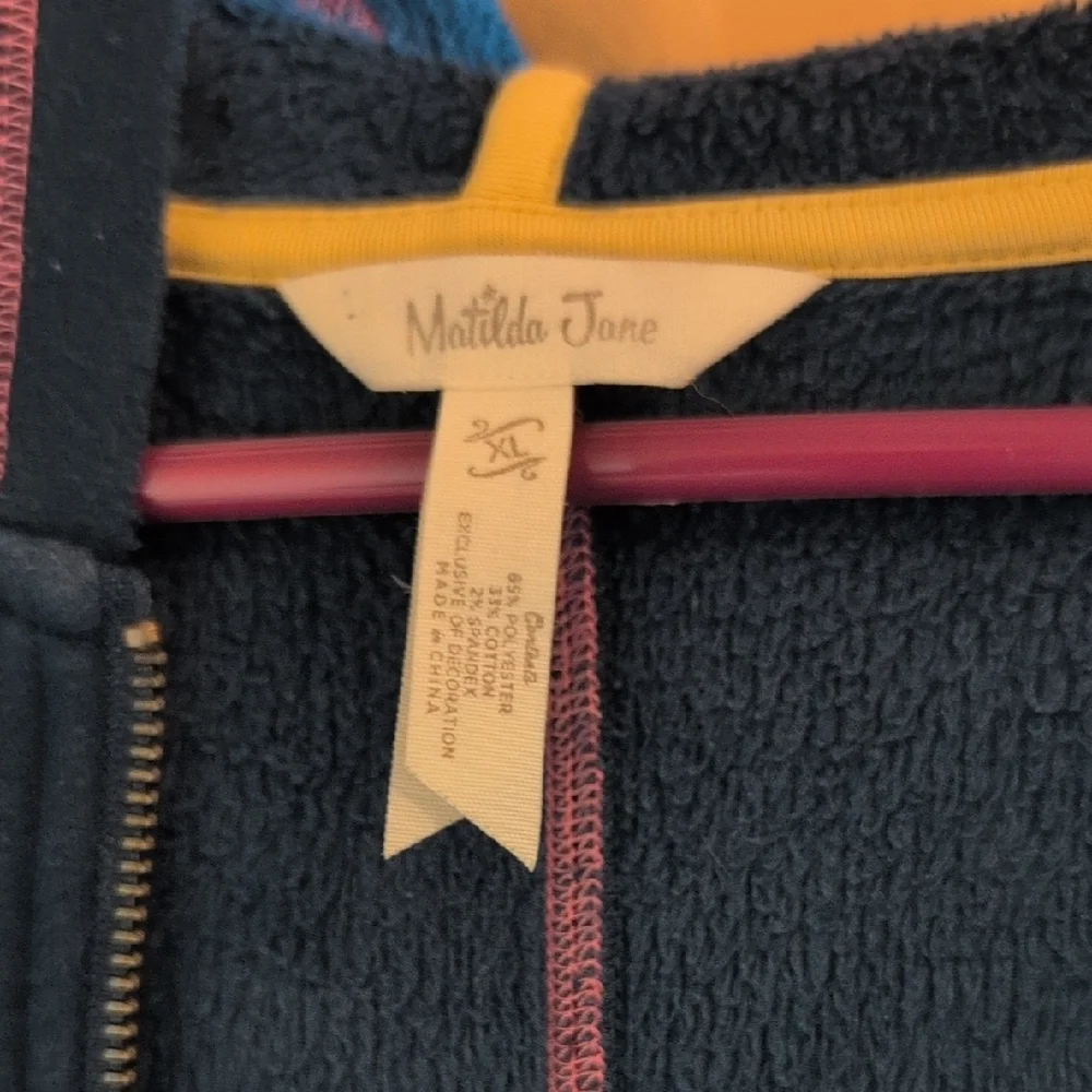 Matilda Jane Navy Blue Open Front Jacket - Picture 2 of 2